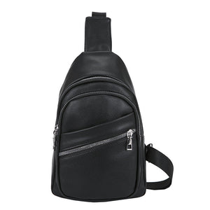 Cross body Small Chest Bag-Black