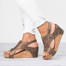 Load image into Gallery viewer, Fashion Platform Sandals-brown
