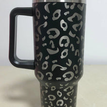 Load image into Gallery viewer, Preorder-Leopard Stainless Steel Handle Insulated Mug-black
