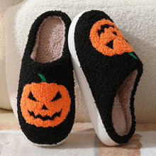 Load image into Gallery viewer, Halloween Pumpkin Cutton Slippers
