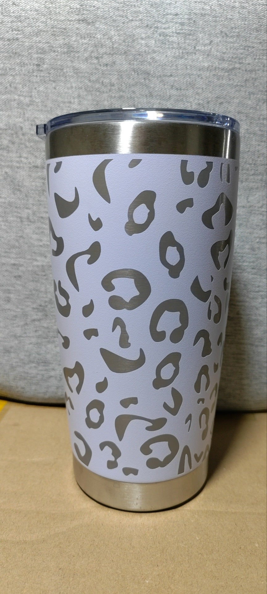 Preorder-Leopard Tumblers-White