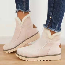 Load image into Gallery viewer, Thick Soled Cotton Boots-Beige
