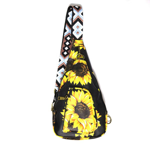 Preorder-Leopard and Cow Print Crossbody Bag-sunflower