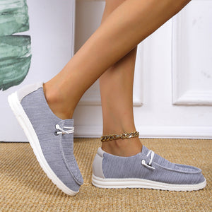 Loafer Canvas Shoes-gray-koc