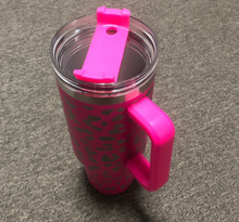 Load image into Gallery viewer, Preorder-Leopard Stainless Steel Handle Insulated Mug-ROSE
