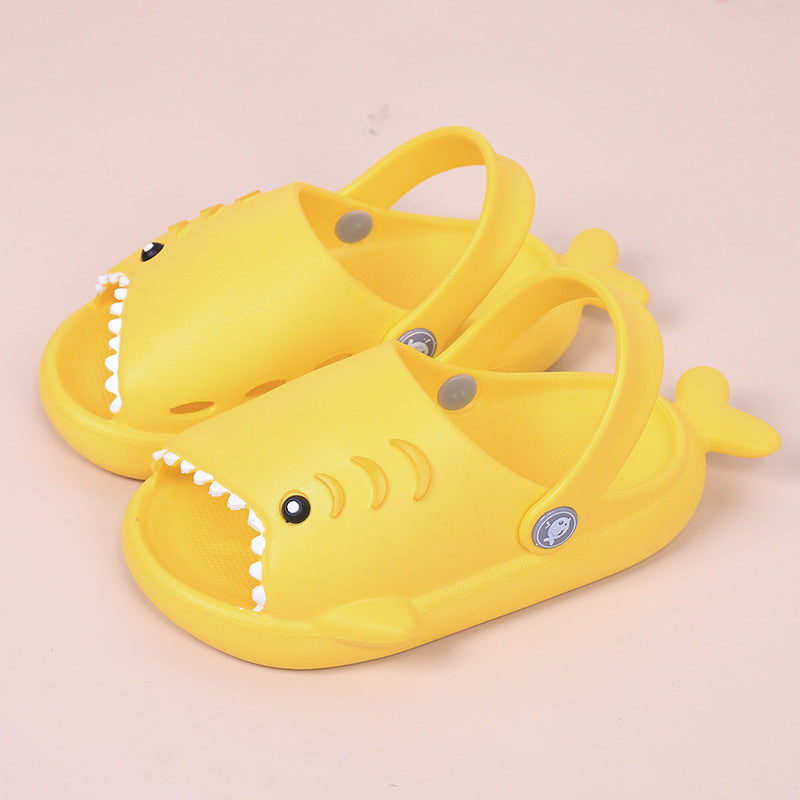 Kids EVA Shark Slippers-Yellow