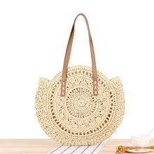 Load image into Gallery viewer, Ladies woven beach straw bag - KOC
