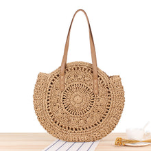 Load image into Gallery viewer, Ladies woven beach straw bag - KOC
