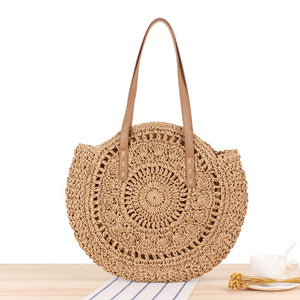 Ladies woven beach straw bag - KOC