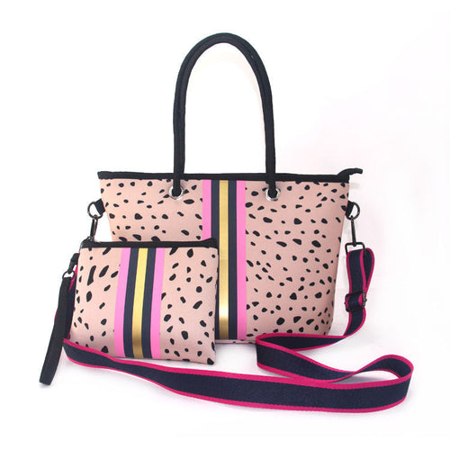 Ladies Portable Tote Bag Two Piece Set - KOC