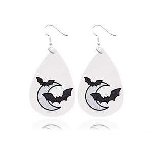 Halloween Teardrop Leaf Drop Earrings（MOQ3, color can mix） - KOC