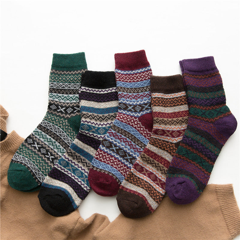 Set of 5 Winter Wool Socks