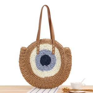 Ladies woven beach straw bag - KOC