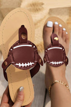 Load image into Gallery viewer, Baseball Flip-Flop Flat Sandals
